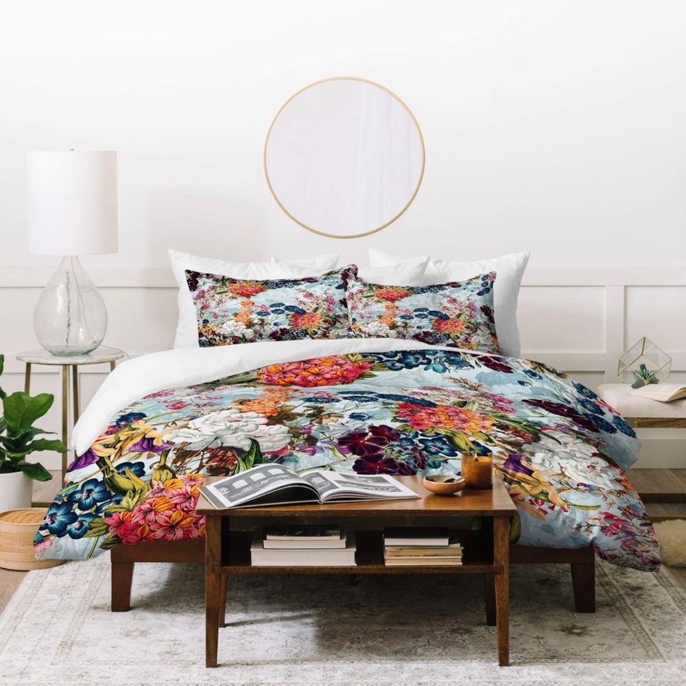 Society6 Duvet Cover and Shams. Like new.